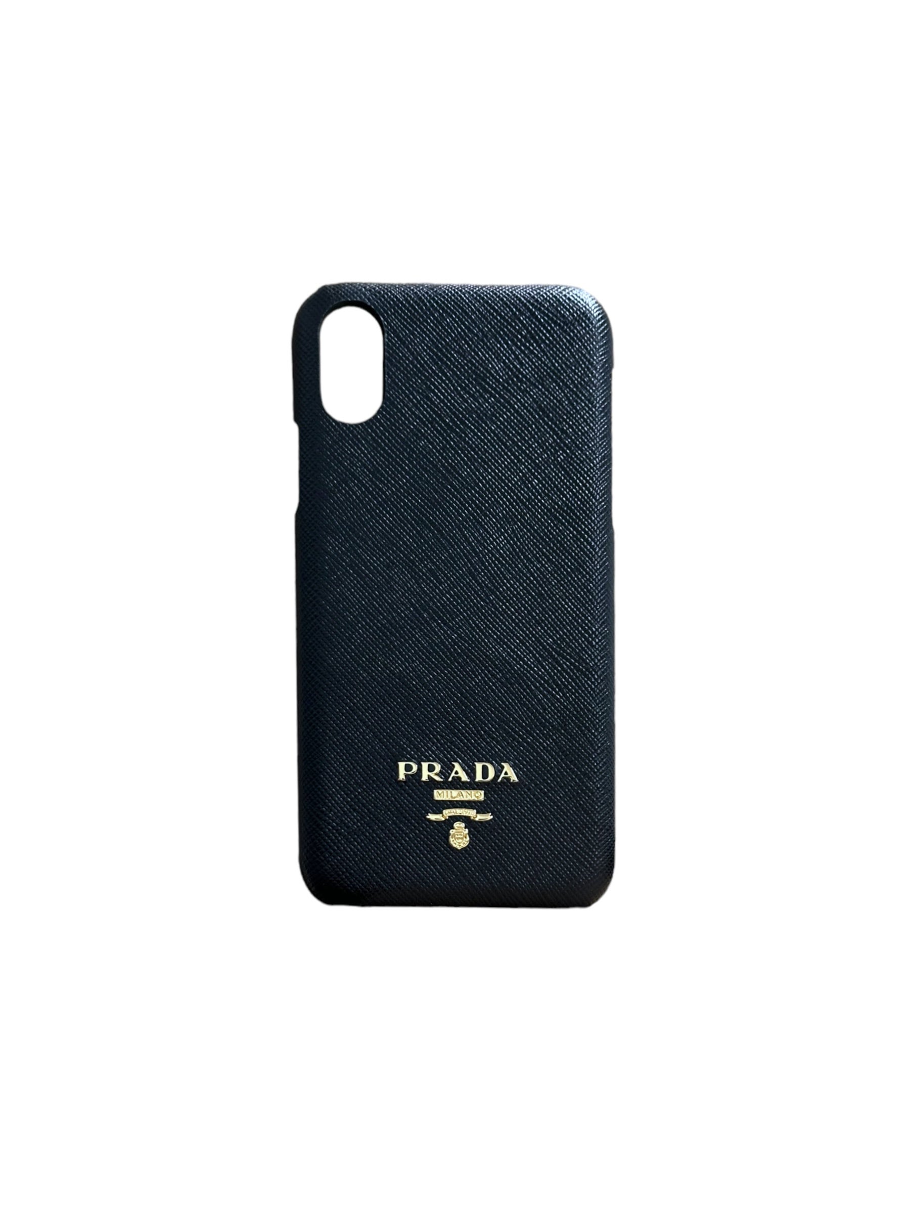 72 Prada iPhone XR Phone Case Black Gold The Sole Market
